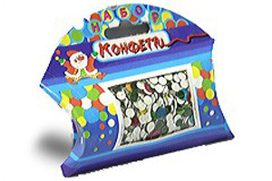 С454 Конфетти в футляре с окошком